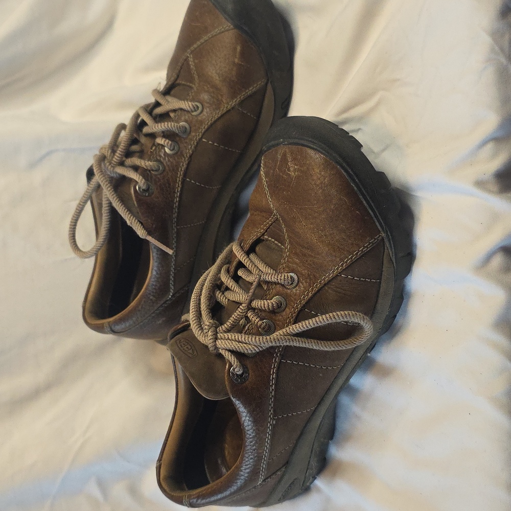 Keen Presidio Brown Leather Lace Up Shoes Wonen's Size 9